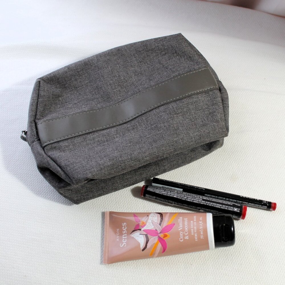 BVLGARI Bulgari Gray Cosmetic Travel Bag